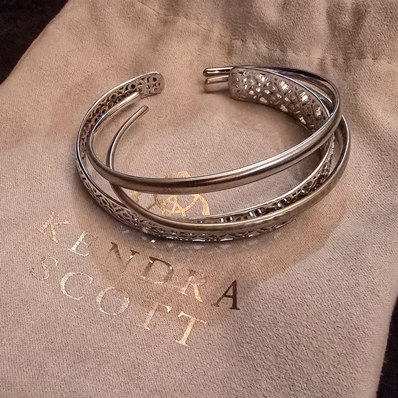 Kendra Scott Silver Tiana Cuff Bracelet Set - Picture 12 of 16